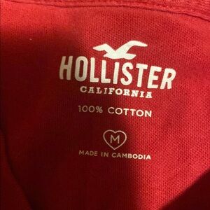 Hollister Red Cotton Shirt